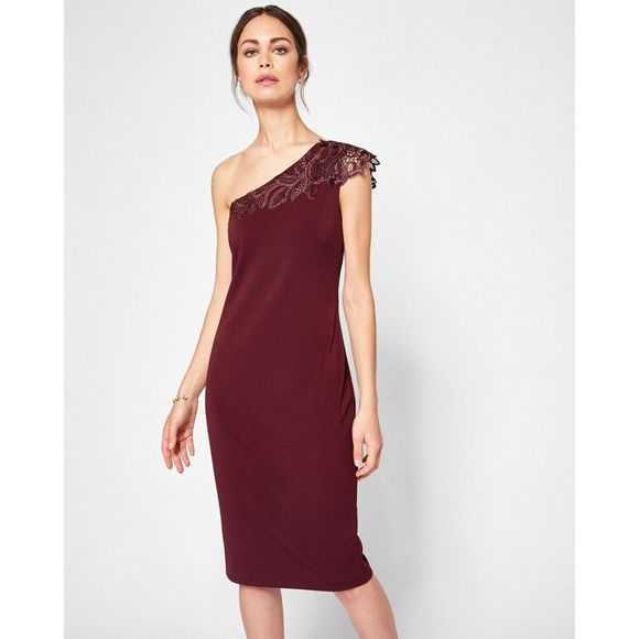 ted baker one shoulder dress